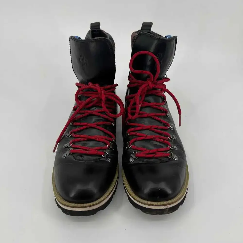 Cole Haan Brown Leather Lace Up Boots | Steel Toe for Durability